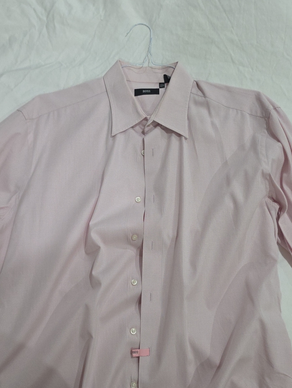 Hugo Boss Light Pink Men's Dress Shirt